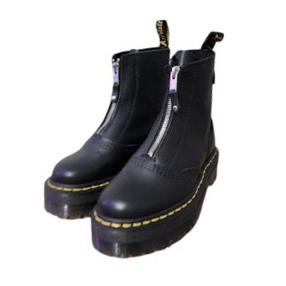 Dr. Martens Jetta Zip Boot Platform Leather Chunky Punk Grunge Gorpcore 6